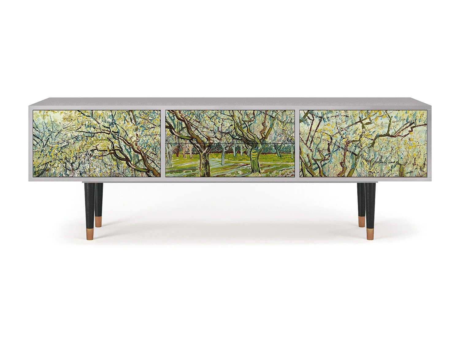Meuble TV - 170х59х48 cm - T4 - The Blanc Orchard, Gris