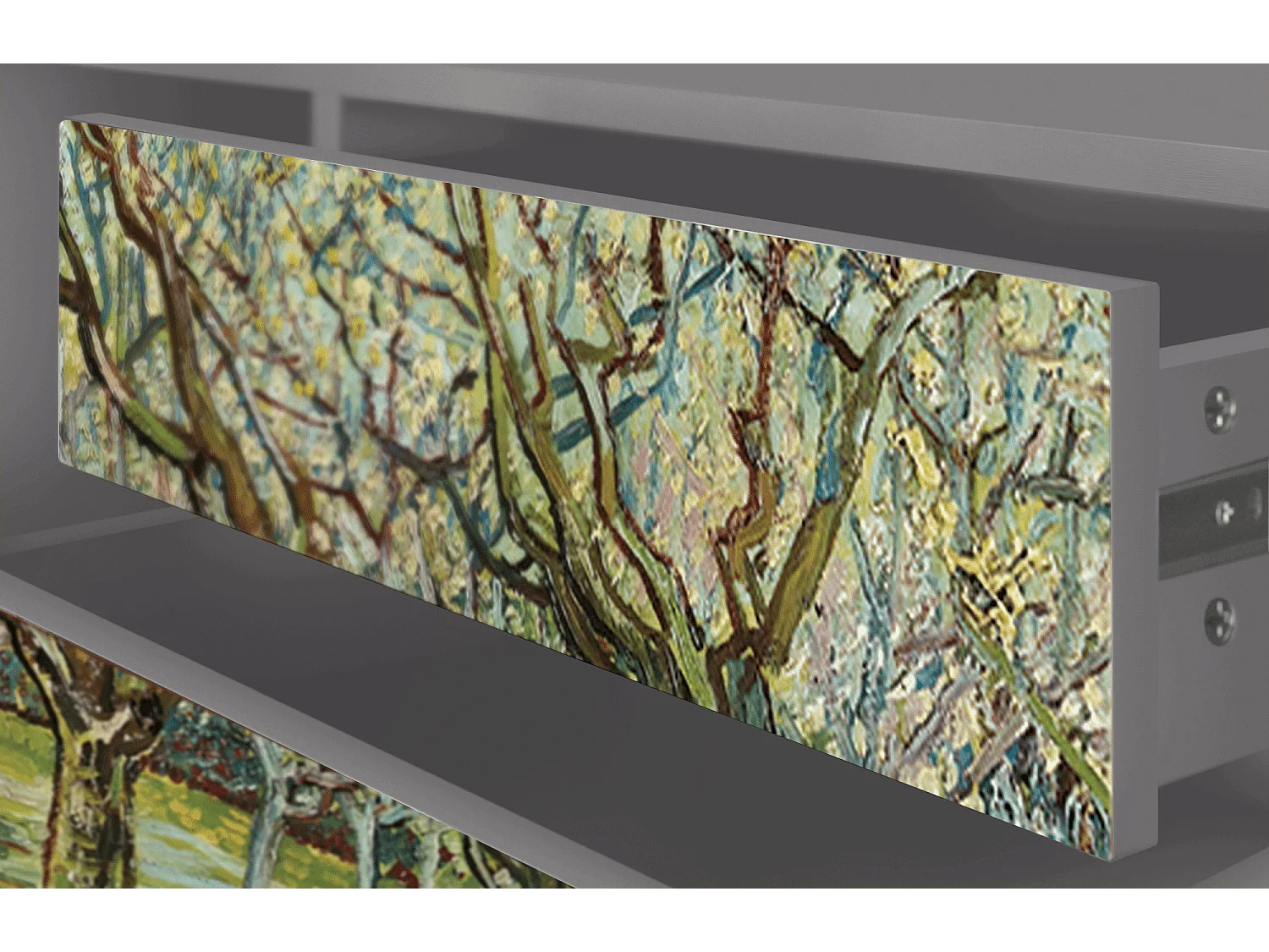 Meuble TV - 170х59х48 cm - T4 - The Blanc Orchard, Gris