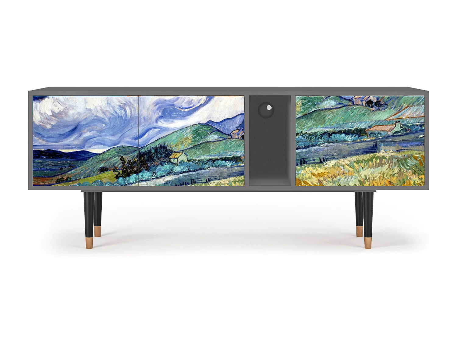 Mobile TV - 170х69х48 cm - T1 - Landscape, Grigio