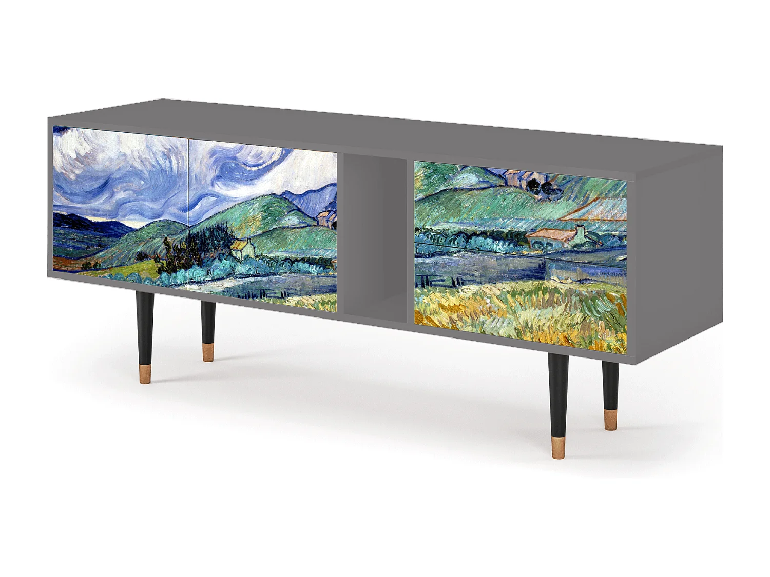 Mobile TV - 170х69х48 cm - T1 - Landscape, Grigio