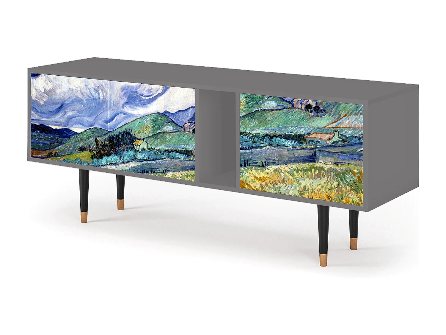 TV-Möbel - 170х69х48 cm - T1 - Landscape, Grau