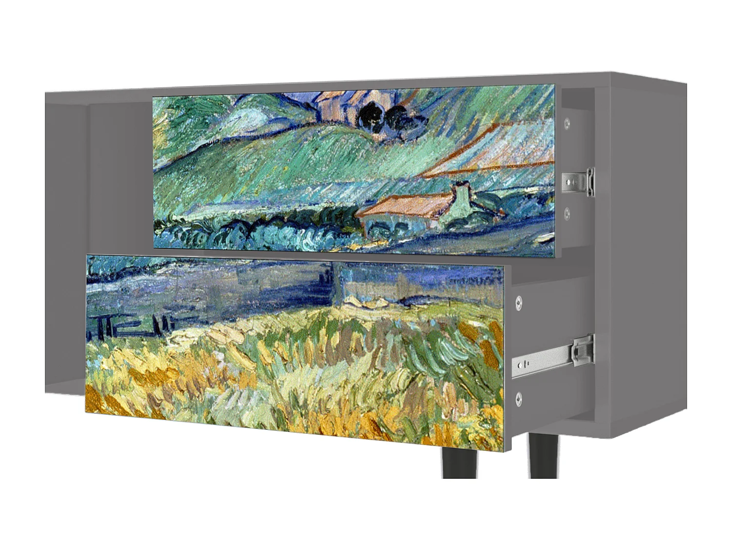 TV-Möbel - 170х69х48 cm - T1 - Landscape, Grau