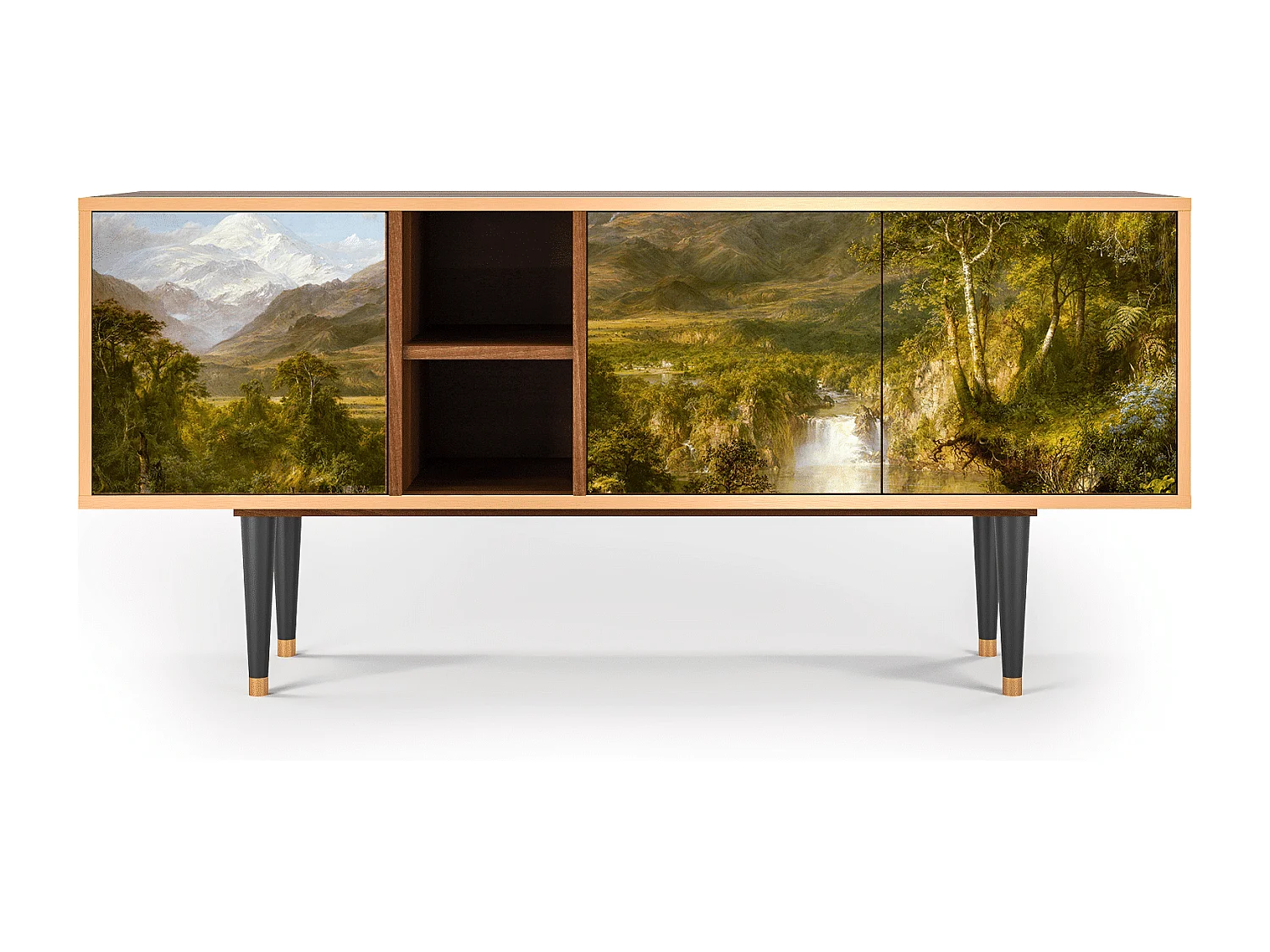 Mueble de TV - 150х69х41 cm - T5 - The Heart of the Andes , Nogueira