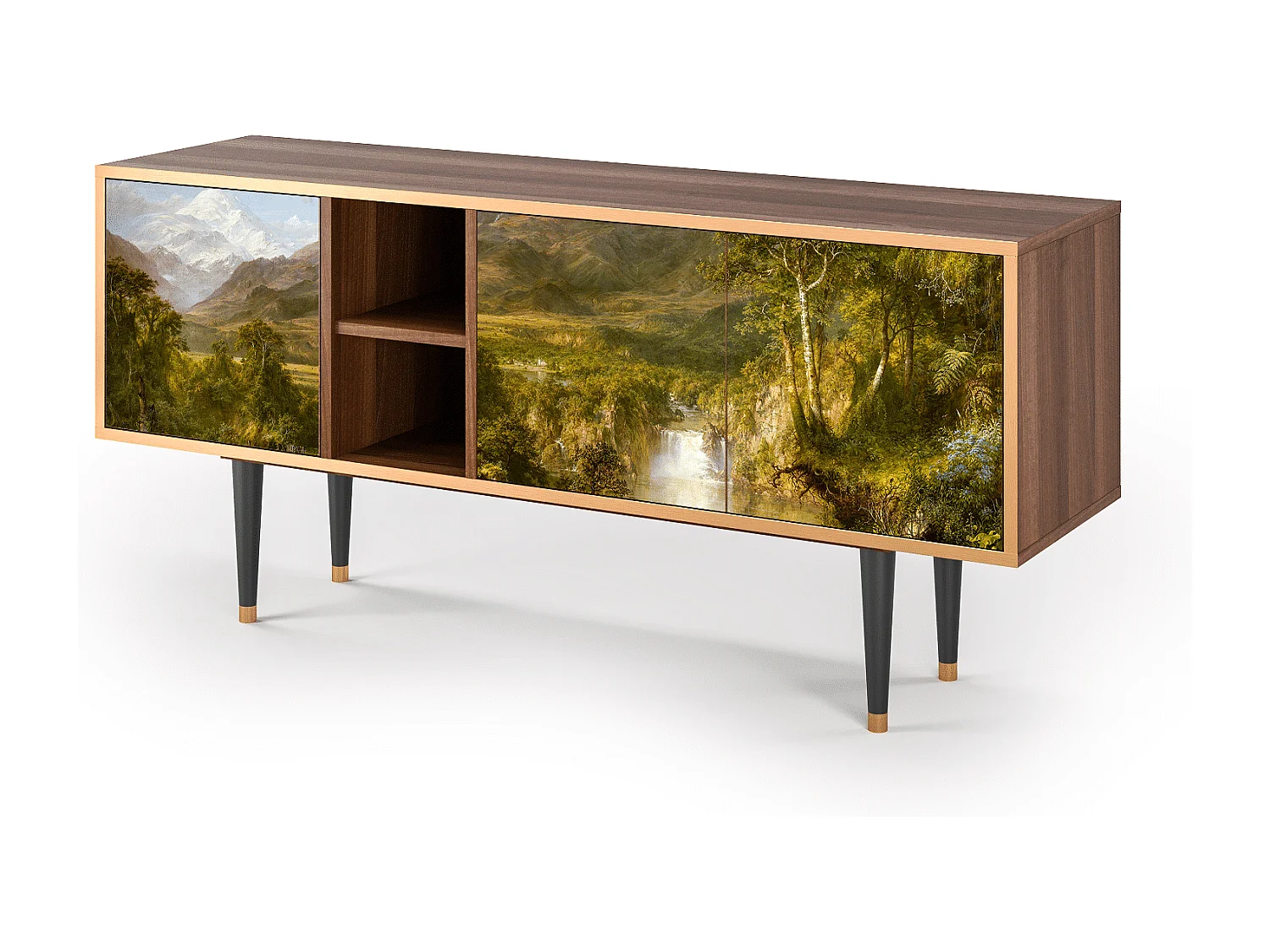 Mobile TV - 150х69х41 cm - T5 - The Heart of the Andes , Noce