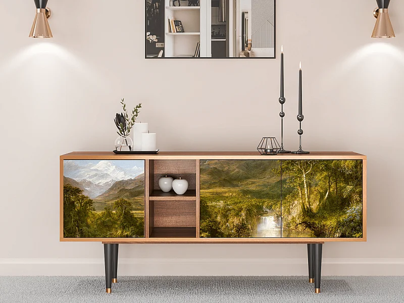 TV-meubel - 150х69х41 cm - T5 - The Heart of the Andes , Walnoot