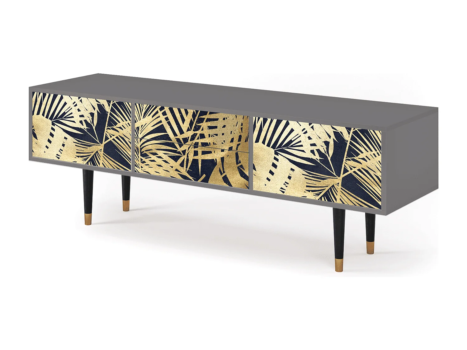 Mueble de TV - 170х59х48 cm - T4 - Jungle Vibes, Gris