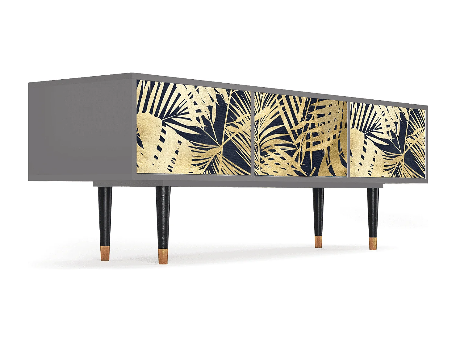 Mueble de TV - 170х59х48 cm - T4 - Jungle Vibes, Gris