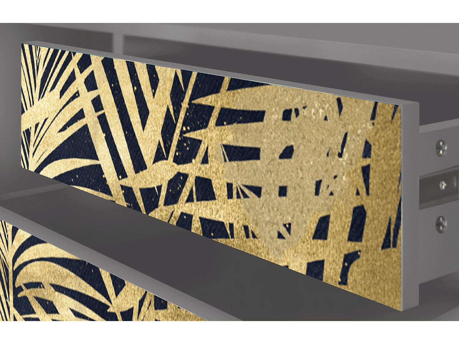 Mueble de TV - 170х59х48 cm - T4 - Jungle Vibes, Gris