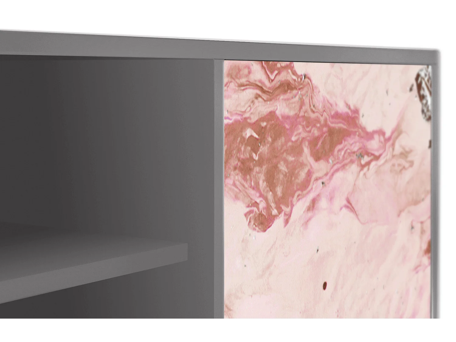 Mueble de TV - 170х69х48 cm - T2 - Cotton Candy, Cinza
