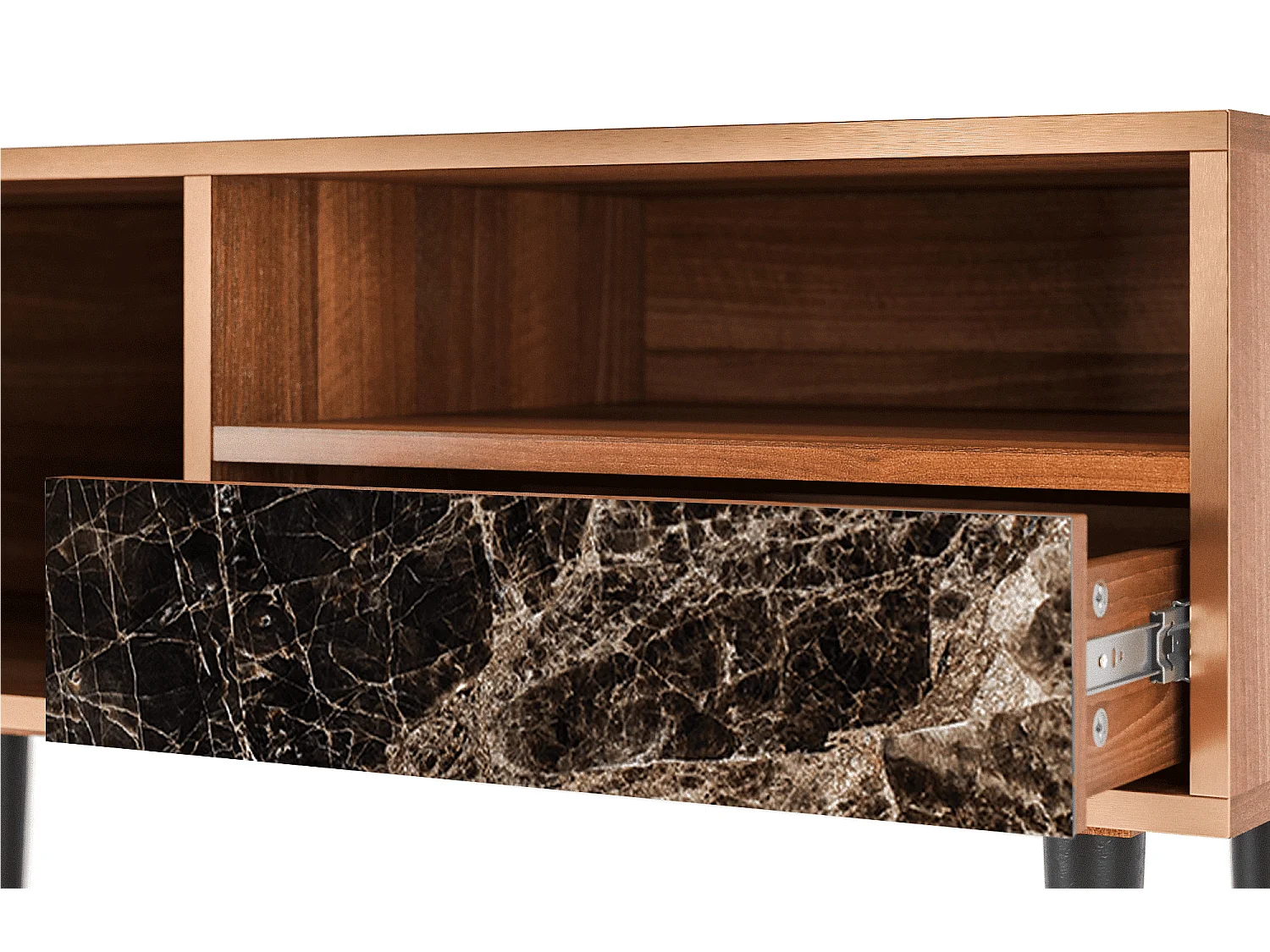 Meuble TV - 115х59х48 cm - T3 - Night Abyss, Noyer