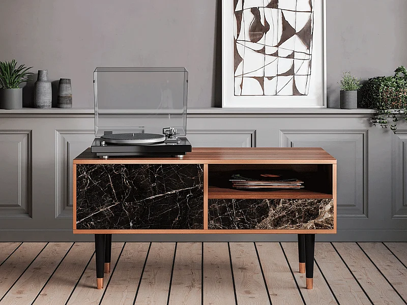 Meuble TV - 115х59х48 cm - T3 - Night Abyss, Noyer