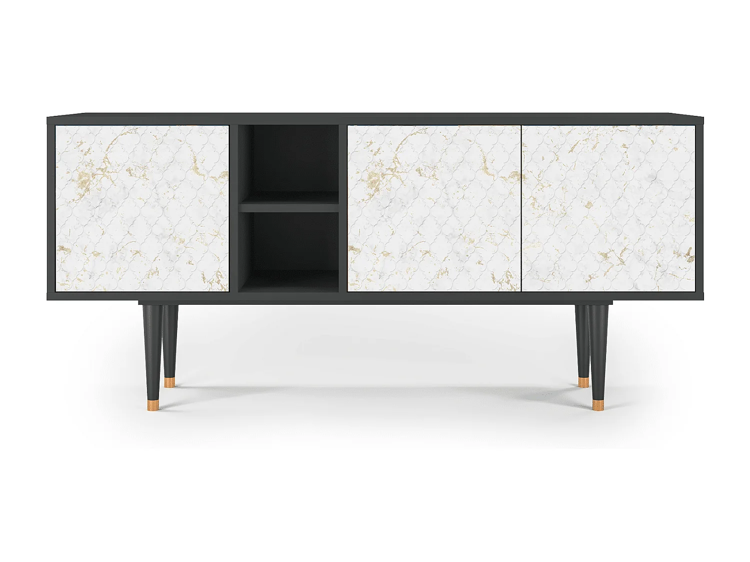 Meuble TV - 150х69х41 cm - T5 - Sweet Cotton, Anthracite