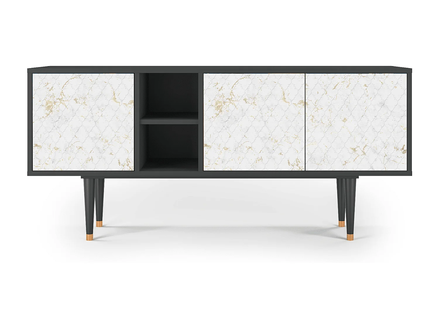 Meuble TV - 150х69х41 cm - T5 - Sweet Cotton, Anthracite