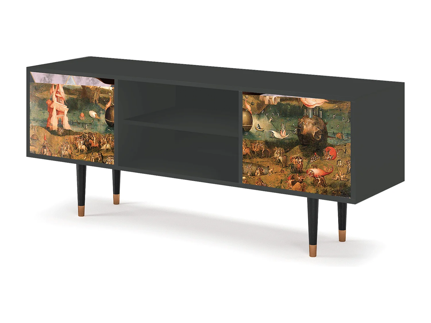 TV-Möbel - 170х69х48 cm - T2 - Garden of Delights , Anthrazit