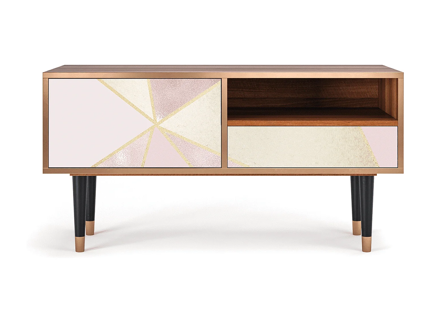 Meuble TV - 115х59х48 cm - T3 - Cosmopolitan Diva, Noyer