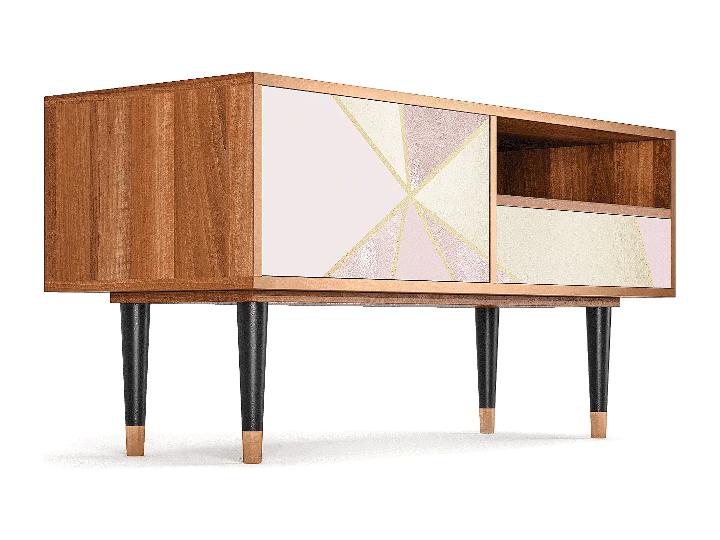 Meuble TV - 115х59х48 cm - T3 - Cosmopolitan Diva, Noyer