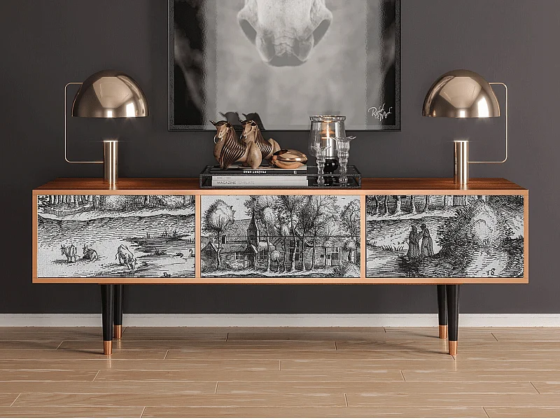 TV-Möbel - 170х59х48 cm - T4 - A Pond, Walnuss