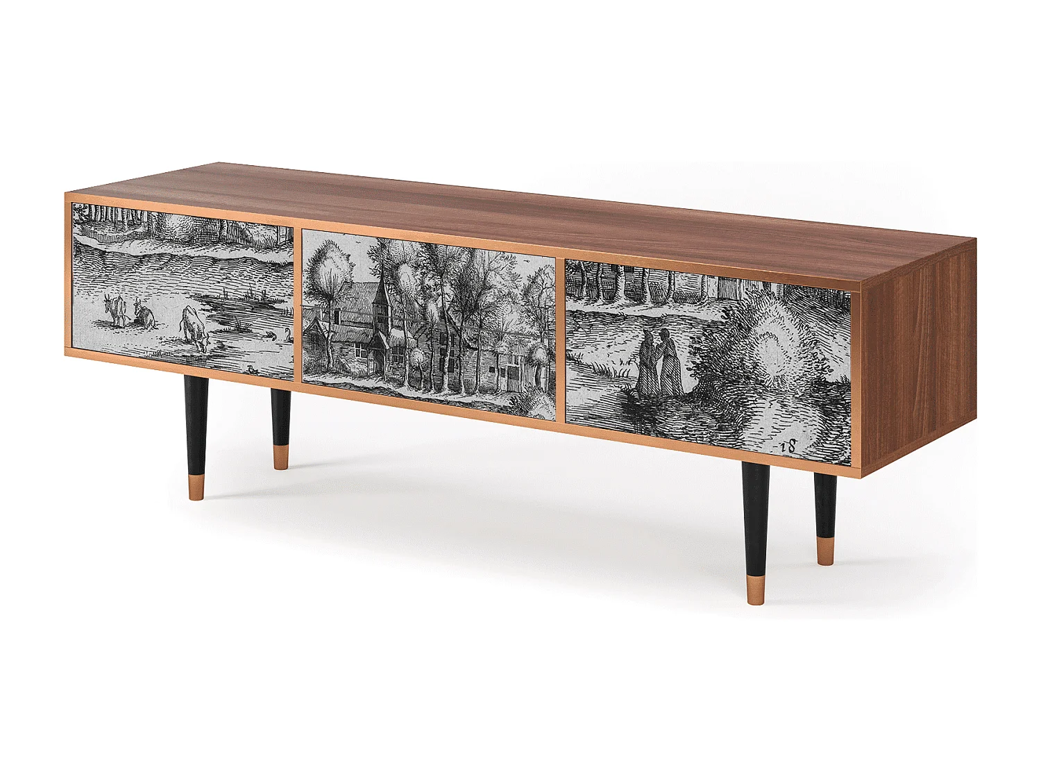 Meuble TV - 170х59х48 cm - T4 - A Pond, Noyer