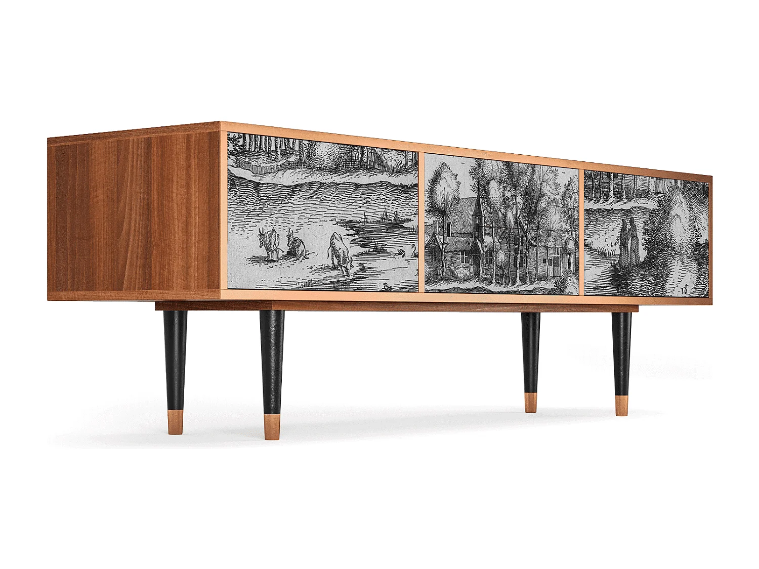 Meuble TV - 170х59х48 cm - T4 - A Pond, Noyer