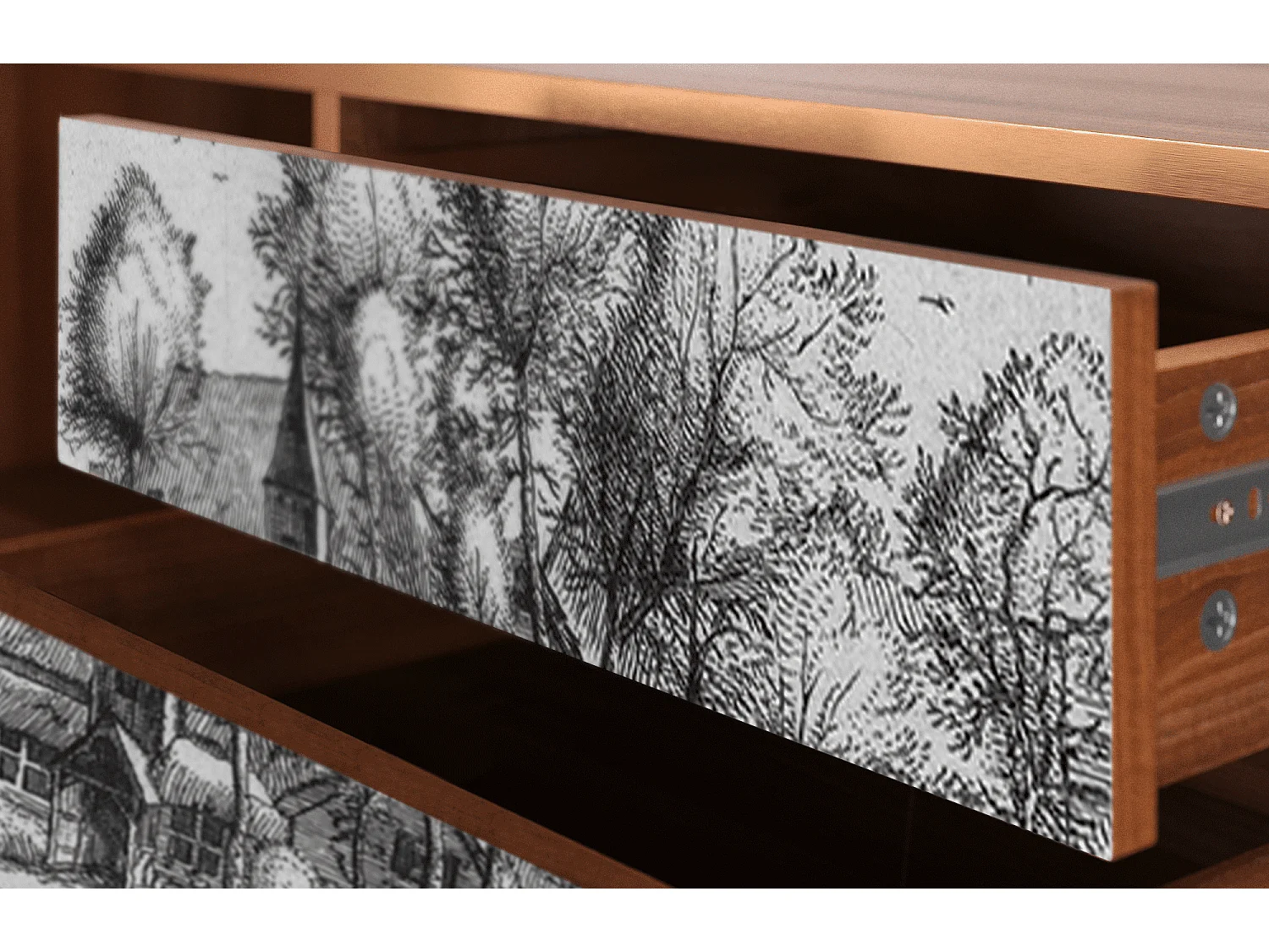 Meuble TV - 170х59х48 cm - T4 - A Pond, Noyer