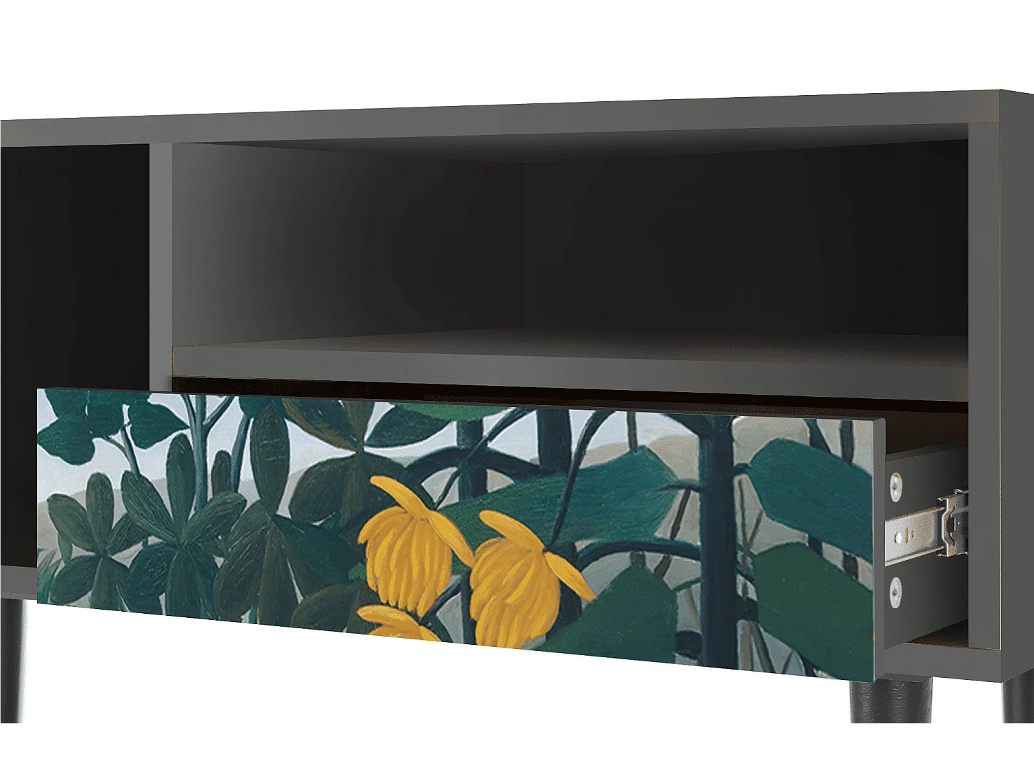 TV-meubel - 115х59х48 cm - T3 - The Repast of the Lion, Antraciet