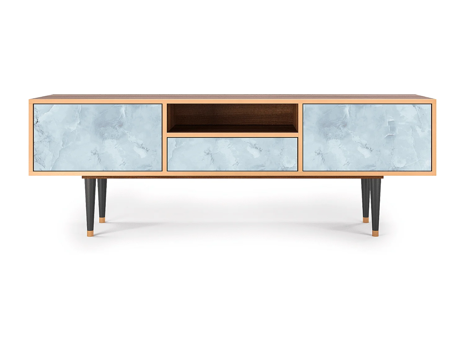 TV-meubel - 170х59х41 cm - T6 - Glacial Colour, Walnoot