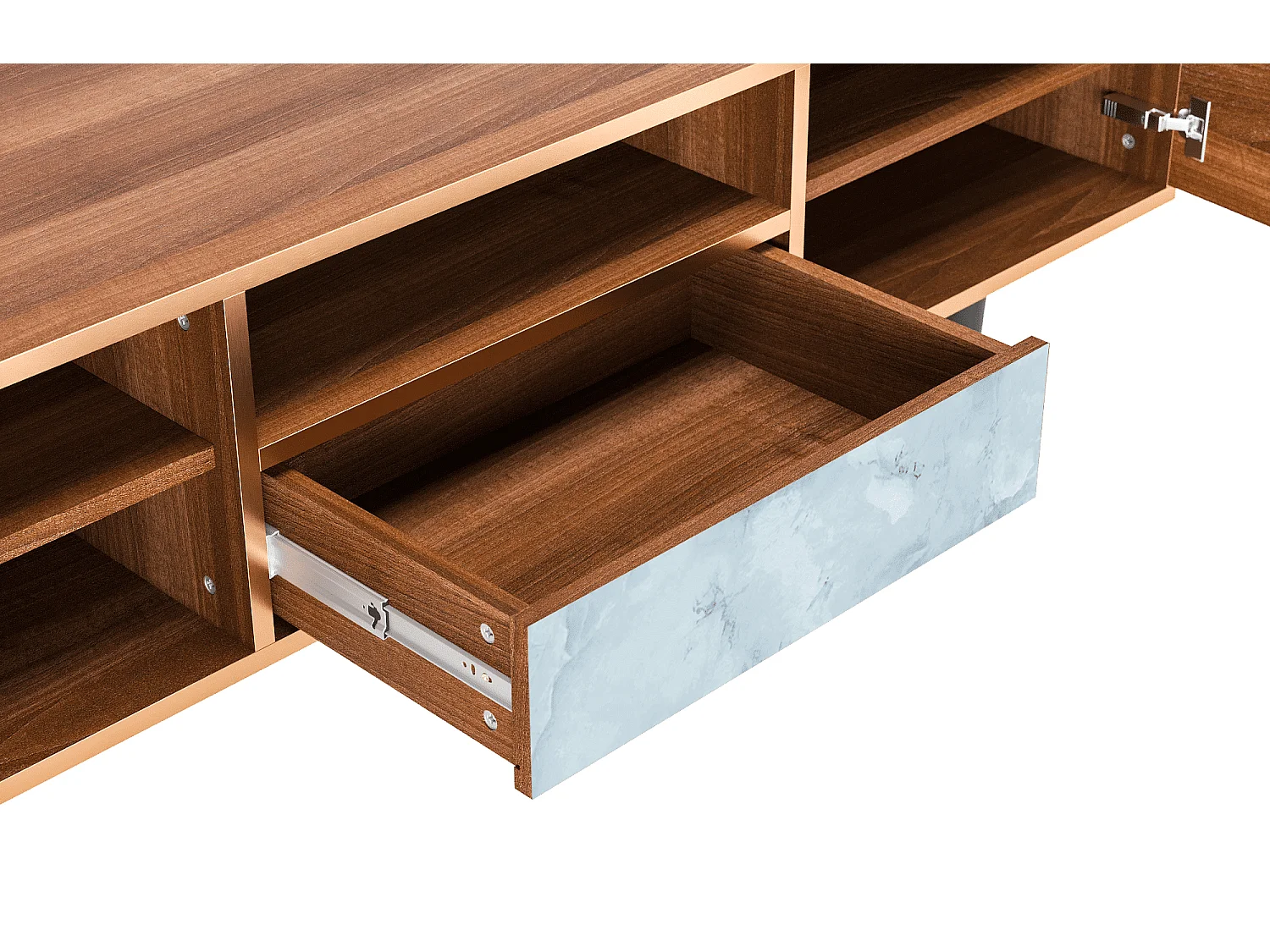 Meuble TV - 170х59х41 cm - T6 - Glacial Colour, Noyer