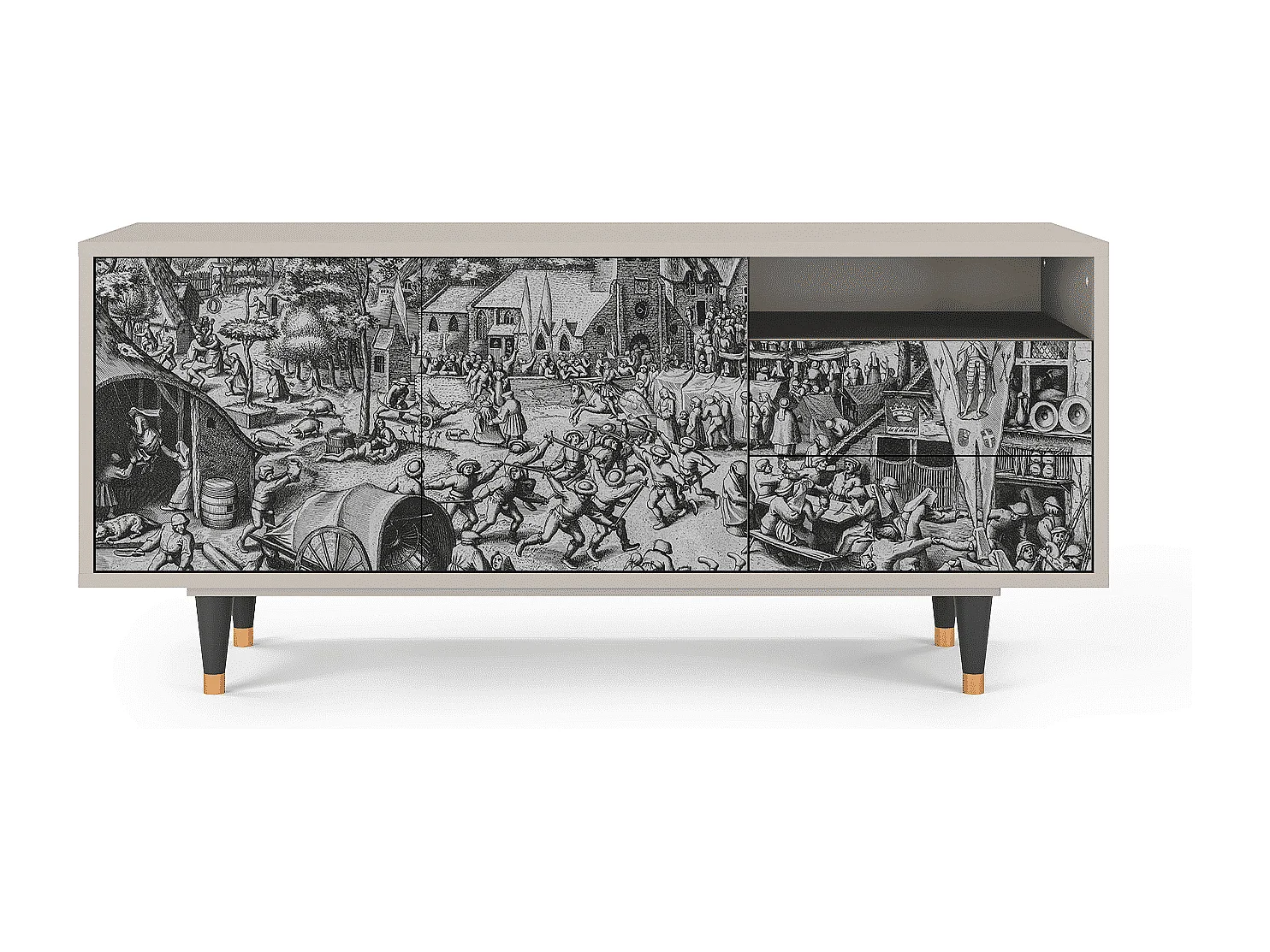 TV-Möbel - 125х56х41 cm - T7 - The Festival of Saint, Sand