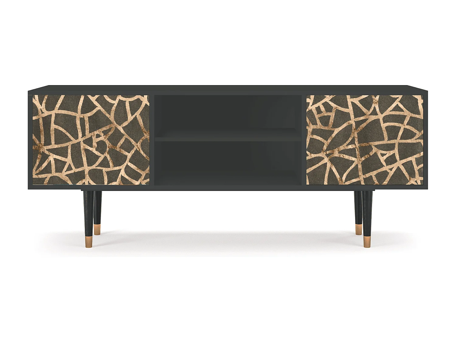 Mueble de TV - 170х69х48 cm - T2 - Enlarged Leaf, Antracita