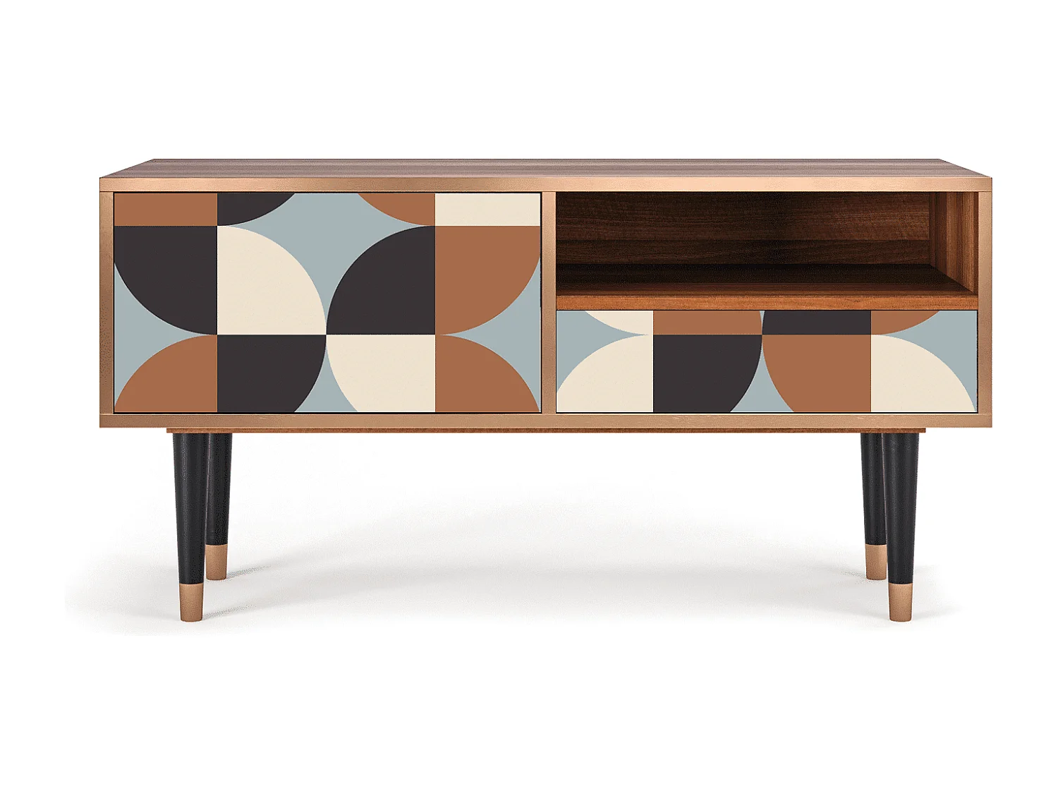 TV-Möbel - 115х59х48 cm - T3 - Brown Sensation, Walnuss