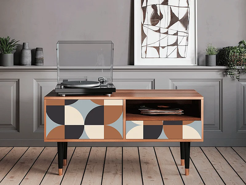 TV-Möbel - 115х59х48 cm - T3 - Brown Sensation, Walnuss