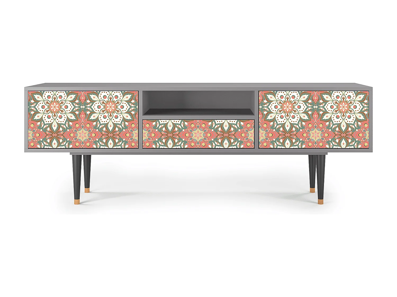 Meuble TV - 170х59х41 cm - T6 - Peach Grove, Gris