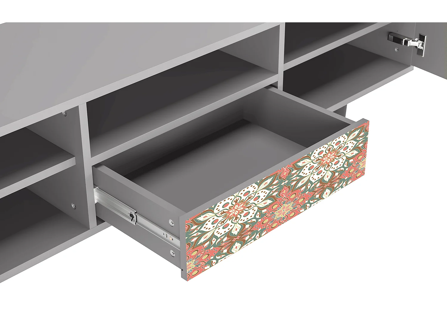 Meuble TV - 170х59х41 cm - T6 - Peach Grove, Gris