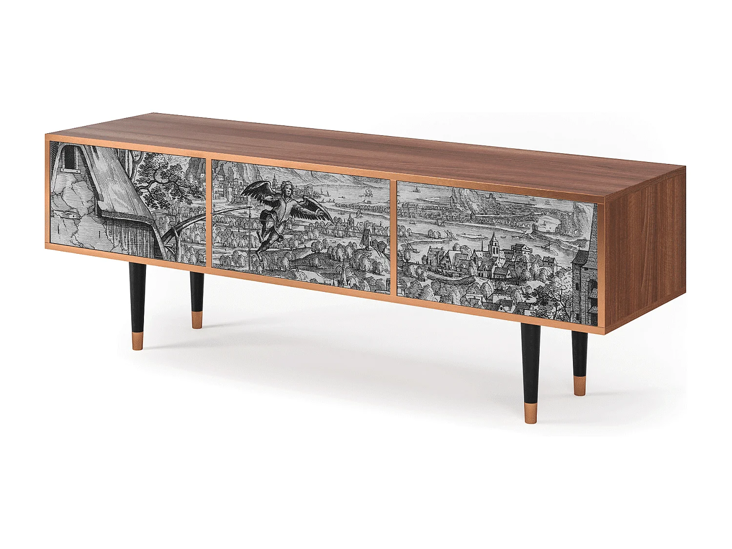 Meuble TV - 170х59х48 cm - T4 - Departure, Noyer