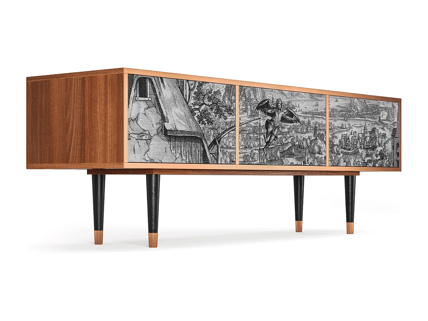 Meuble TV - 170х59х48 cm - T4 - Departure, Noyer