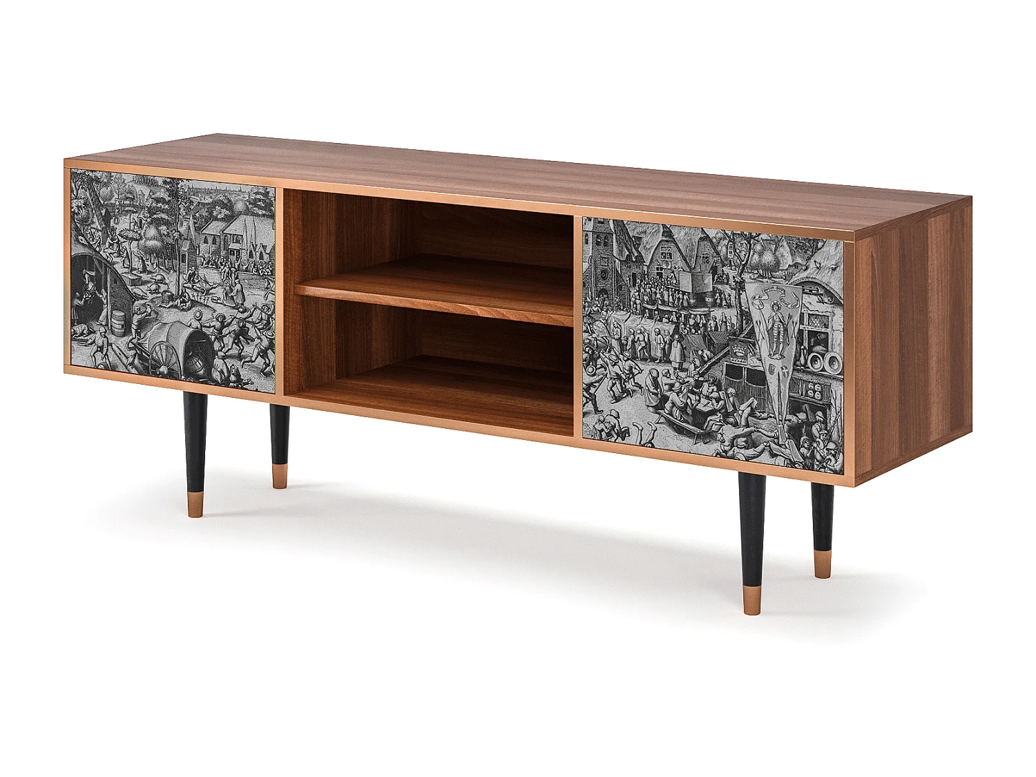 TV-Möbel - 170х69х48 cm - T2 - The Festival of Saint, Walnuss