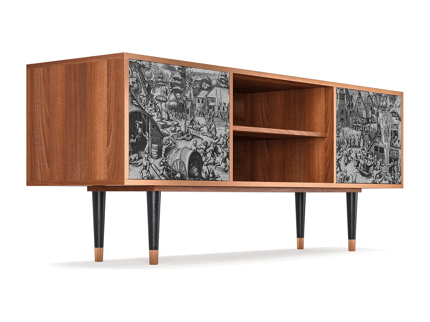 TV-Möbel - 170х69х48 cm - T2 - The Festival of Saint, Walnuss