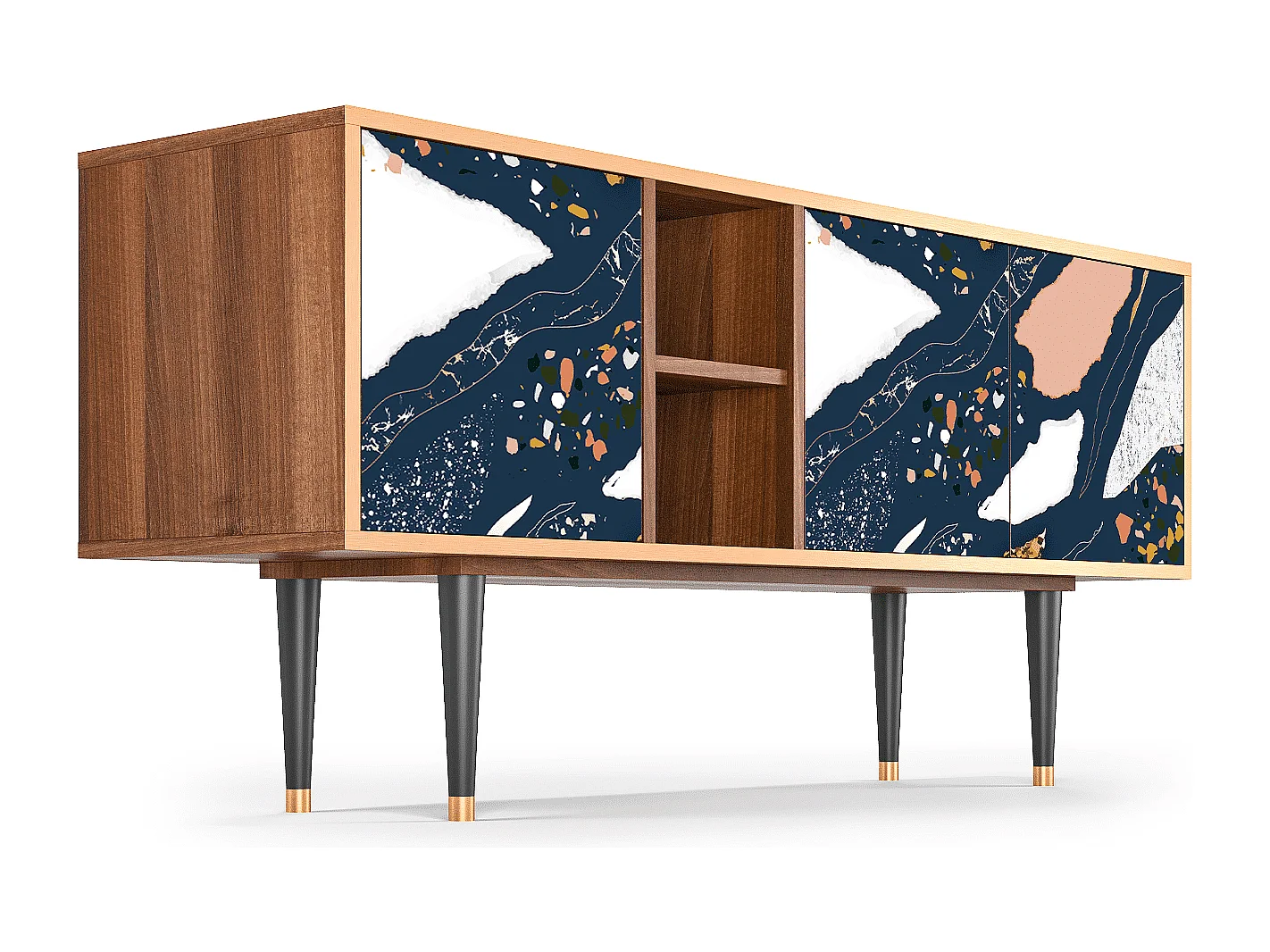 Mobile TV - 150х69х41 cm - T5 - Nude Iceberg, Noce