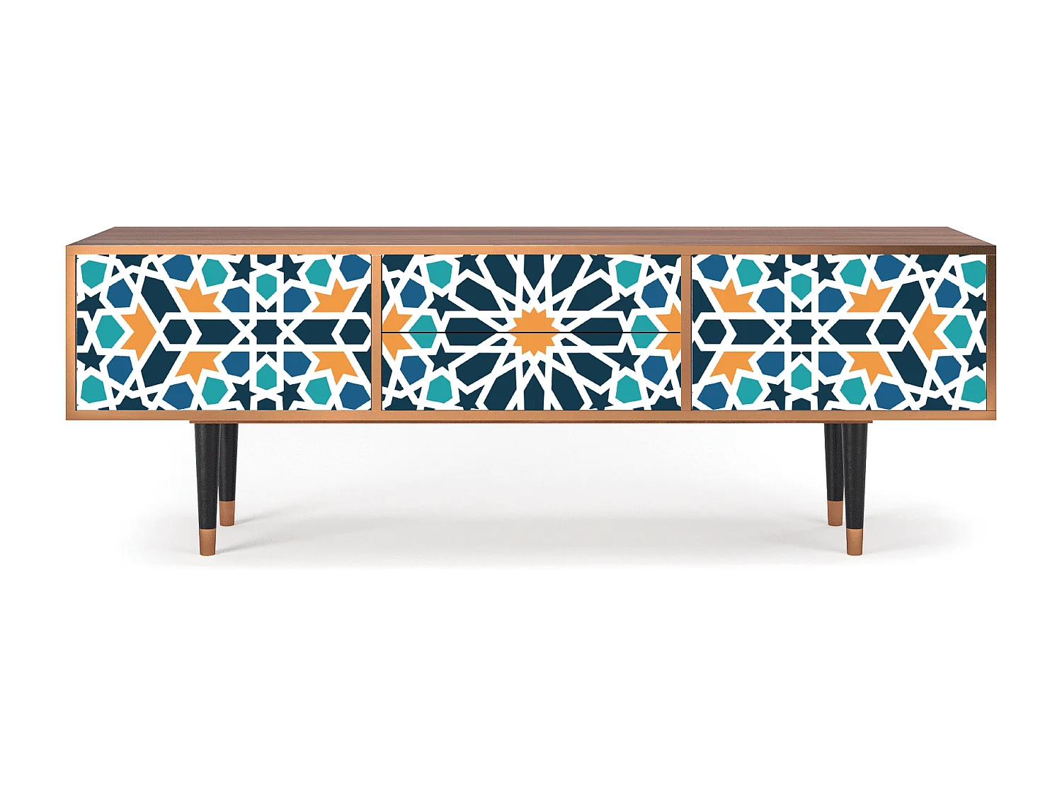 Mobile TV - 170х59х48 cm - T4 - Kaleidoscope, Noce