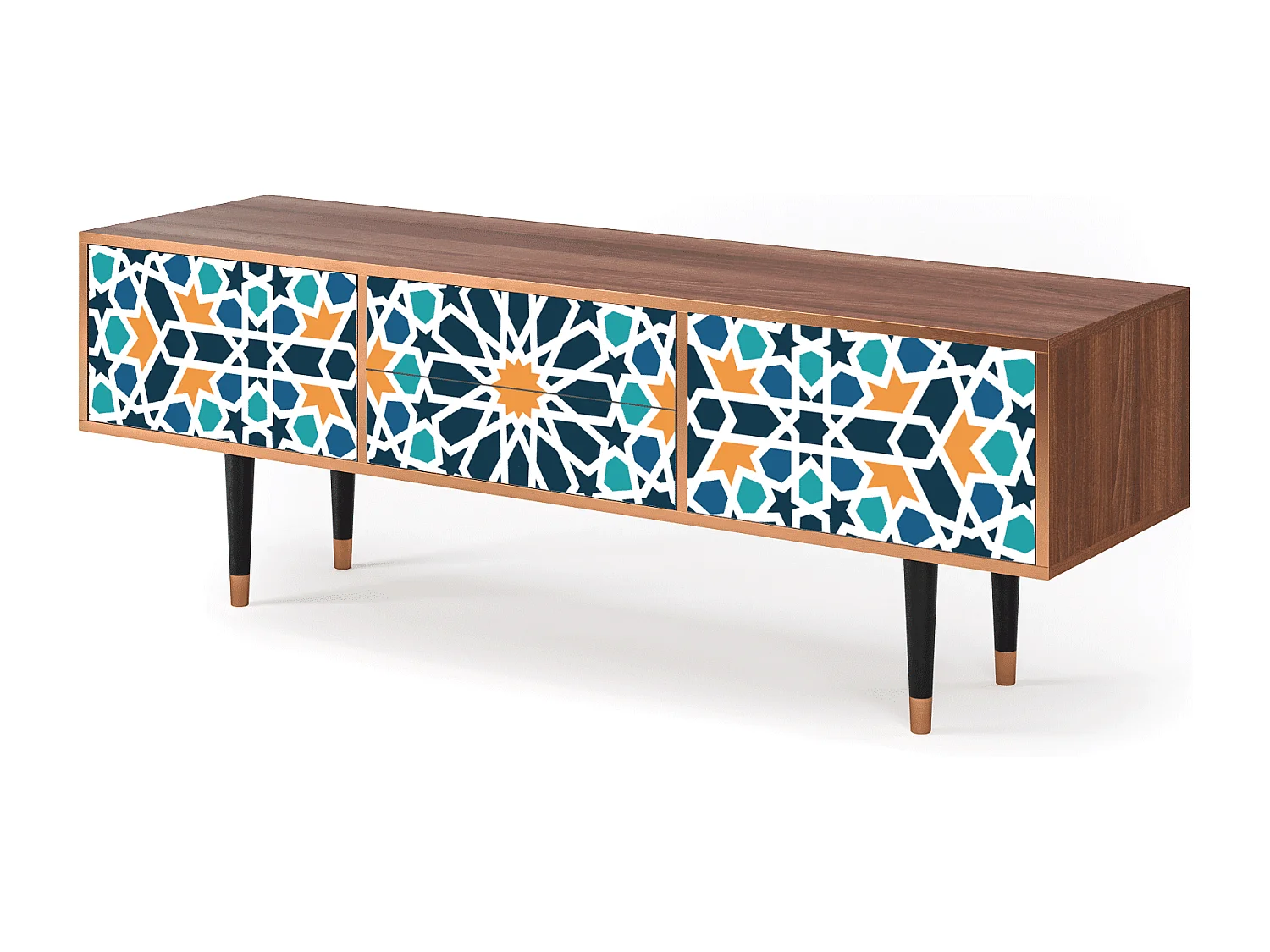 Mobile TV - 170х59х48 cm - T4 - Kaleidoscope, Noce