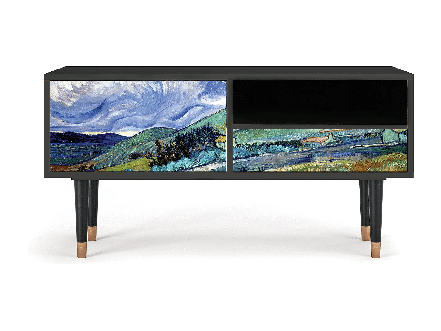 Meuble TV - 115х59х48 cm - T3 - Landscape, Anthracite