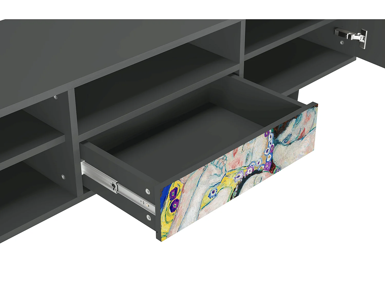 Meuble TV - 170х59х41 cm - T6 - The Maiden by Klimt, Anthracite