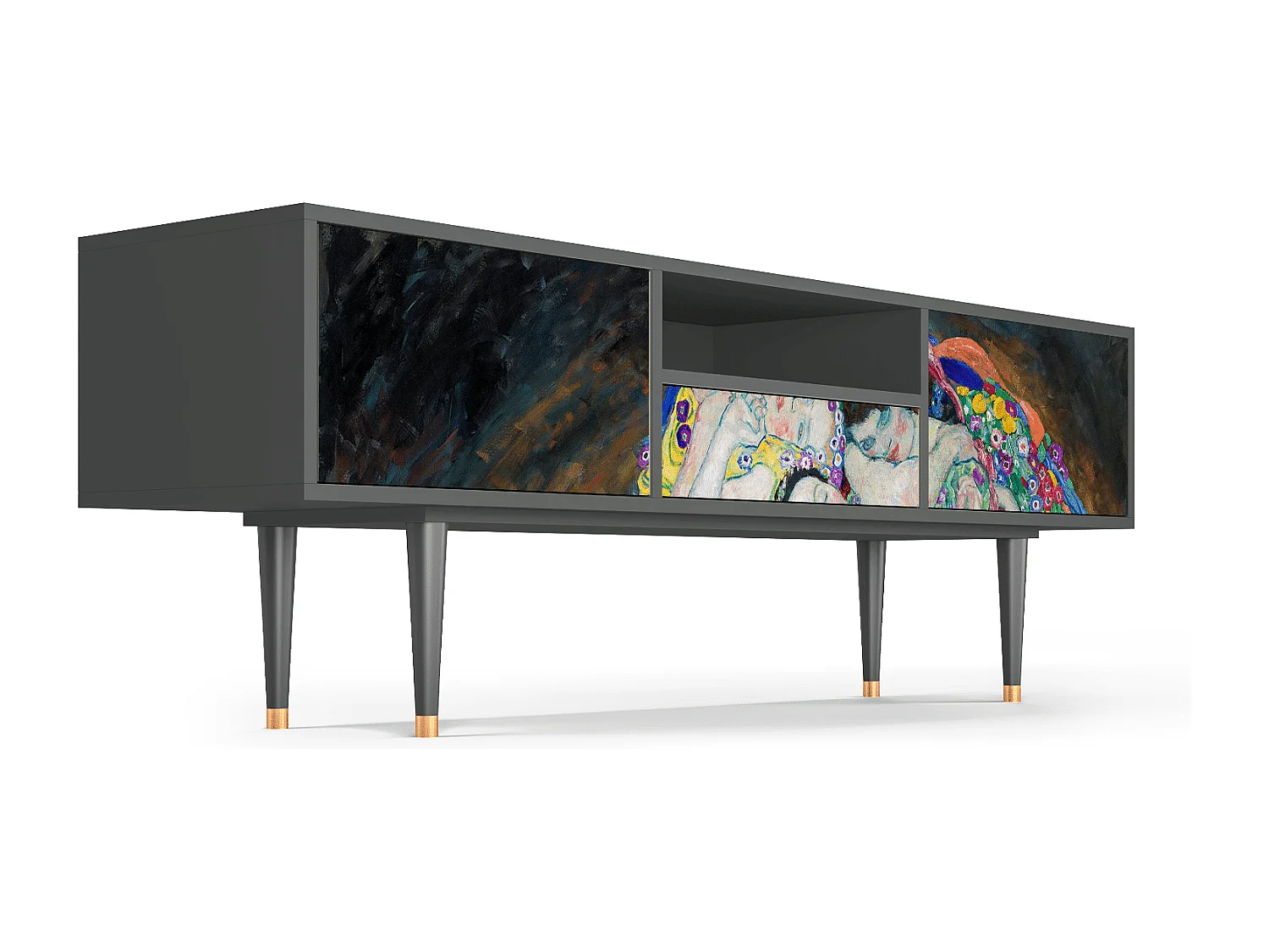 Meuble TV - 170х59х41 cm - T6 - The Maiden by Klimt, Anthracite