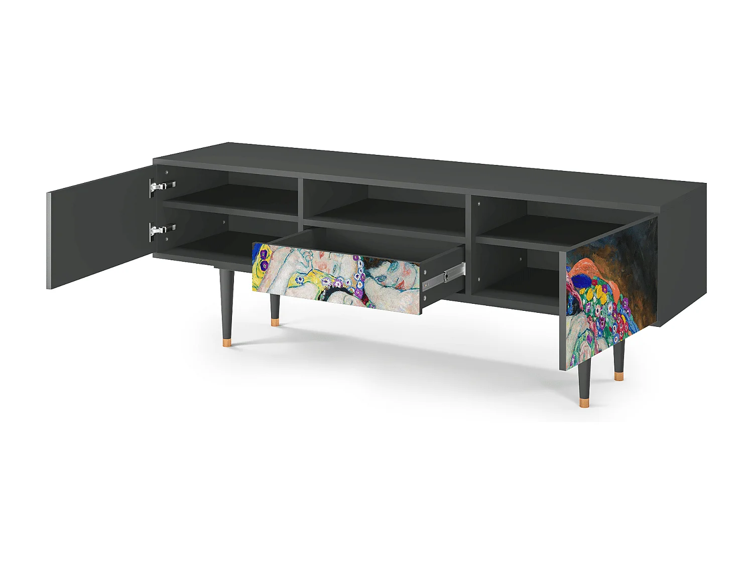 Meuble TV - 170х59х41 cm - T6 - The Maiden by Klimt, Anthracite