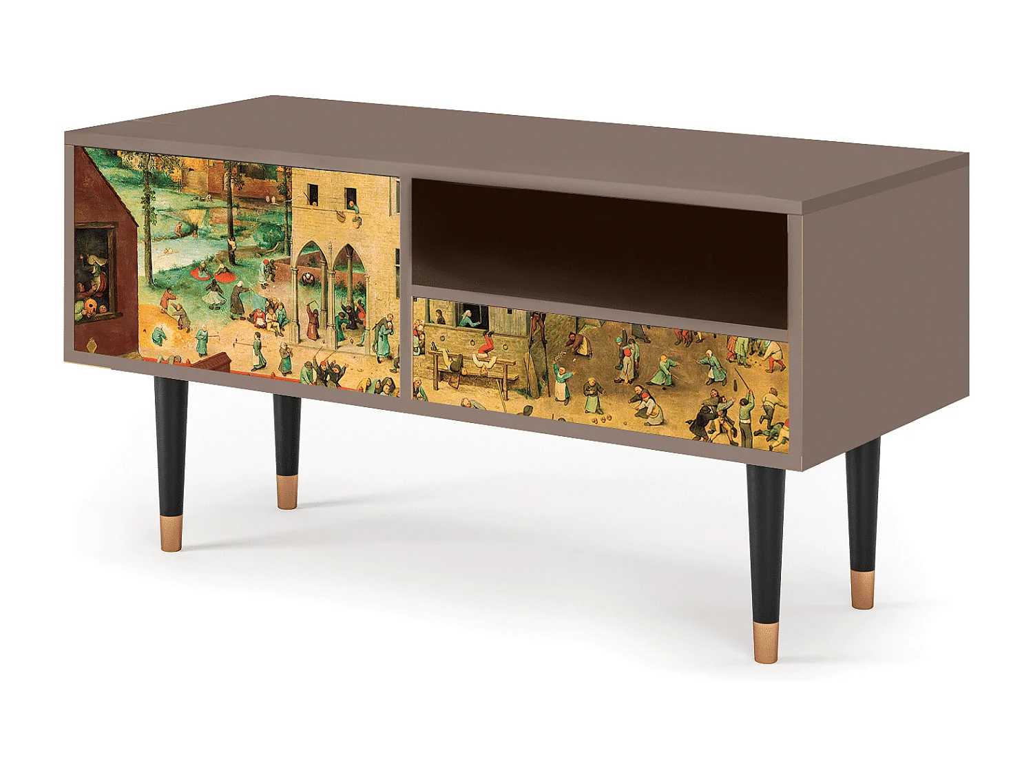 Mobile TV - 115х59х48 cm - T3 - Children Games, Latte