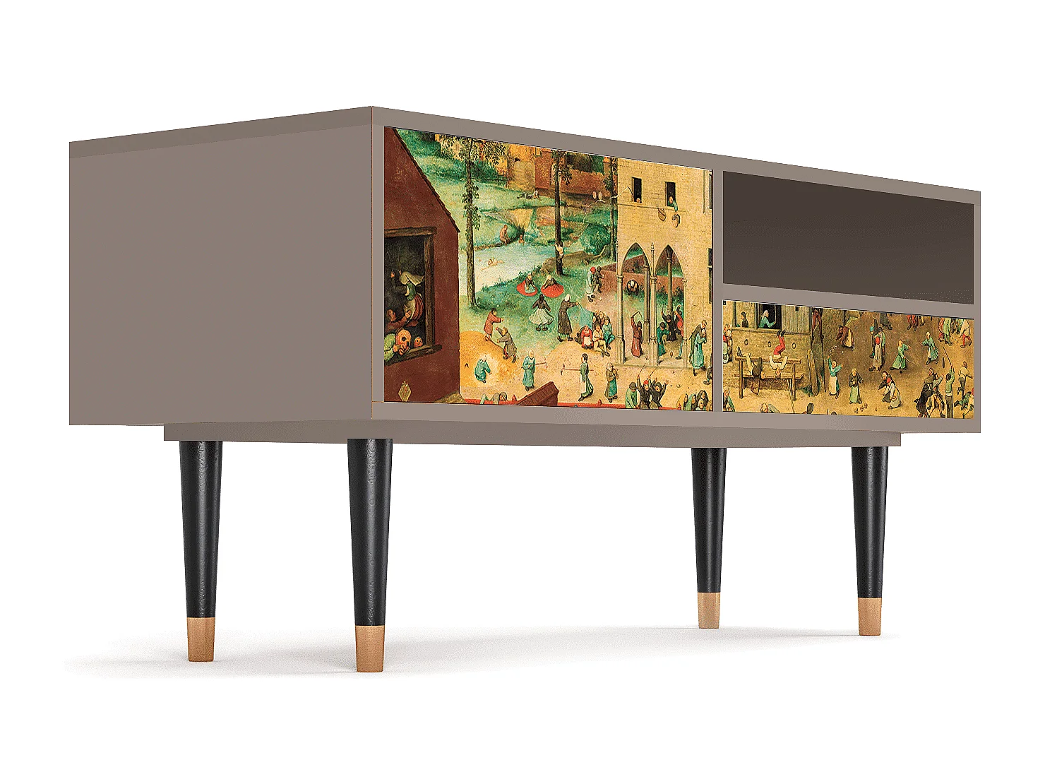 Mobile TV - 115х59х48 cm - T3 - Children Games, Latte