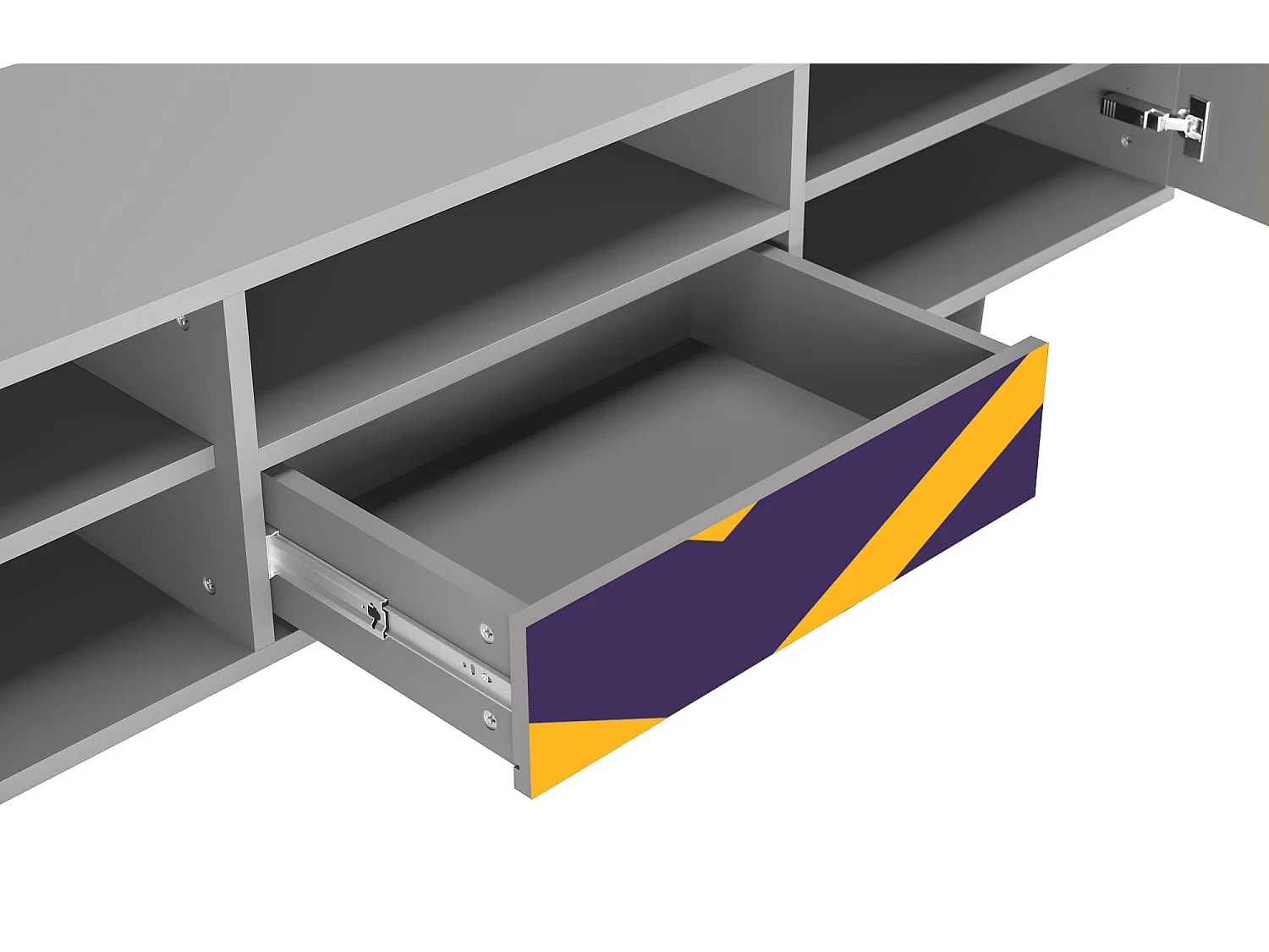 Mueble de TV - 170х59х41 cm - T6 - The Brightest Way, Cinza