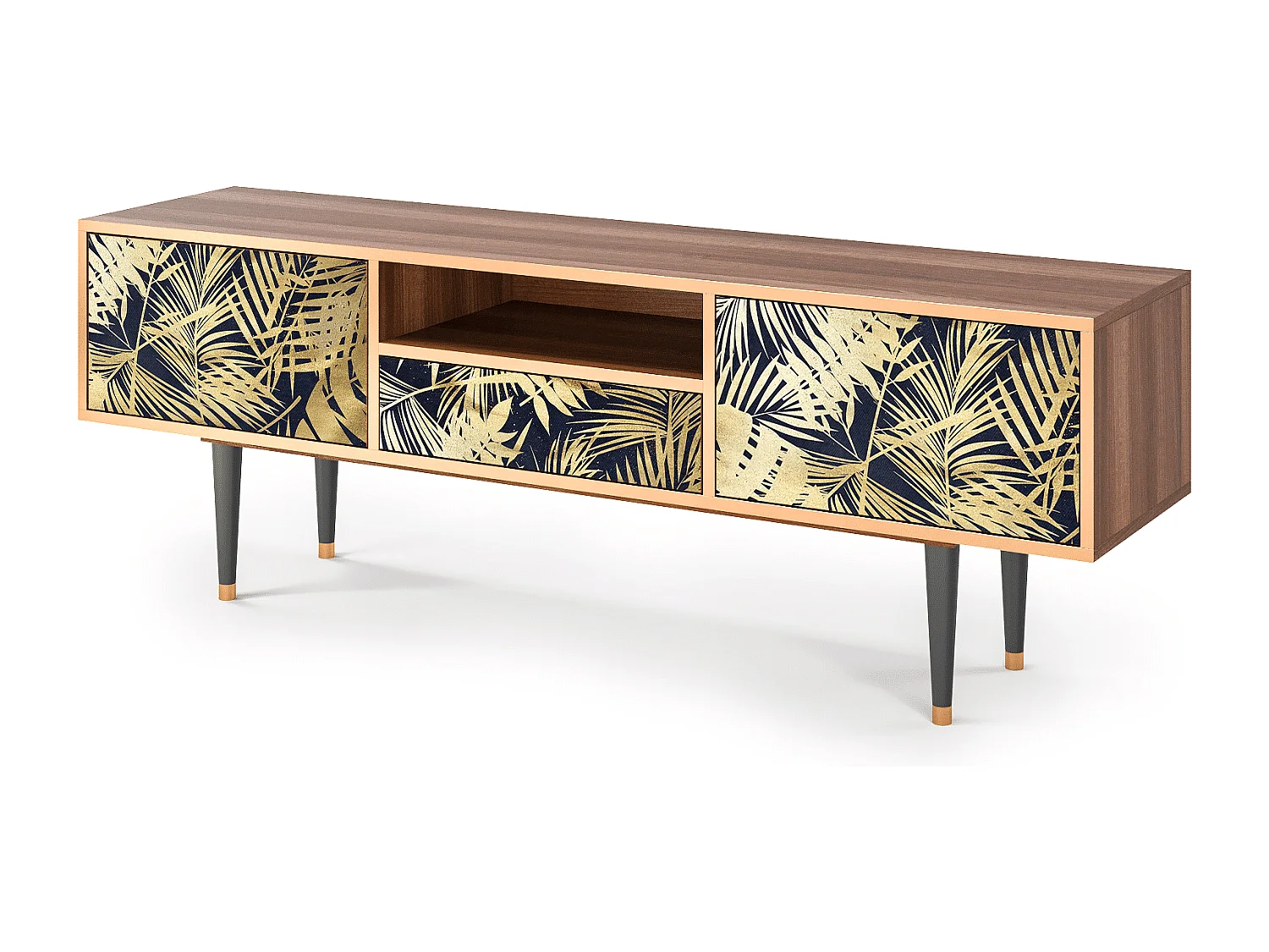 Meuble TV - 170х59х41 cm - T6 - Jungle Vibes, Noyer