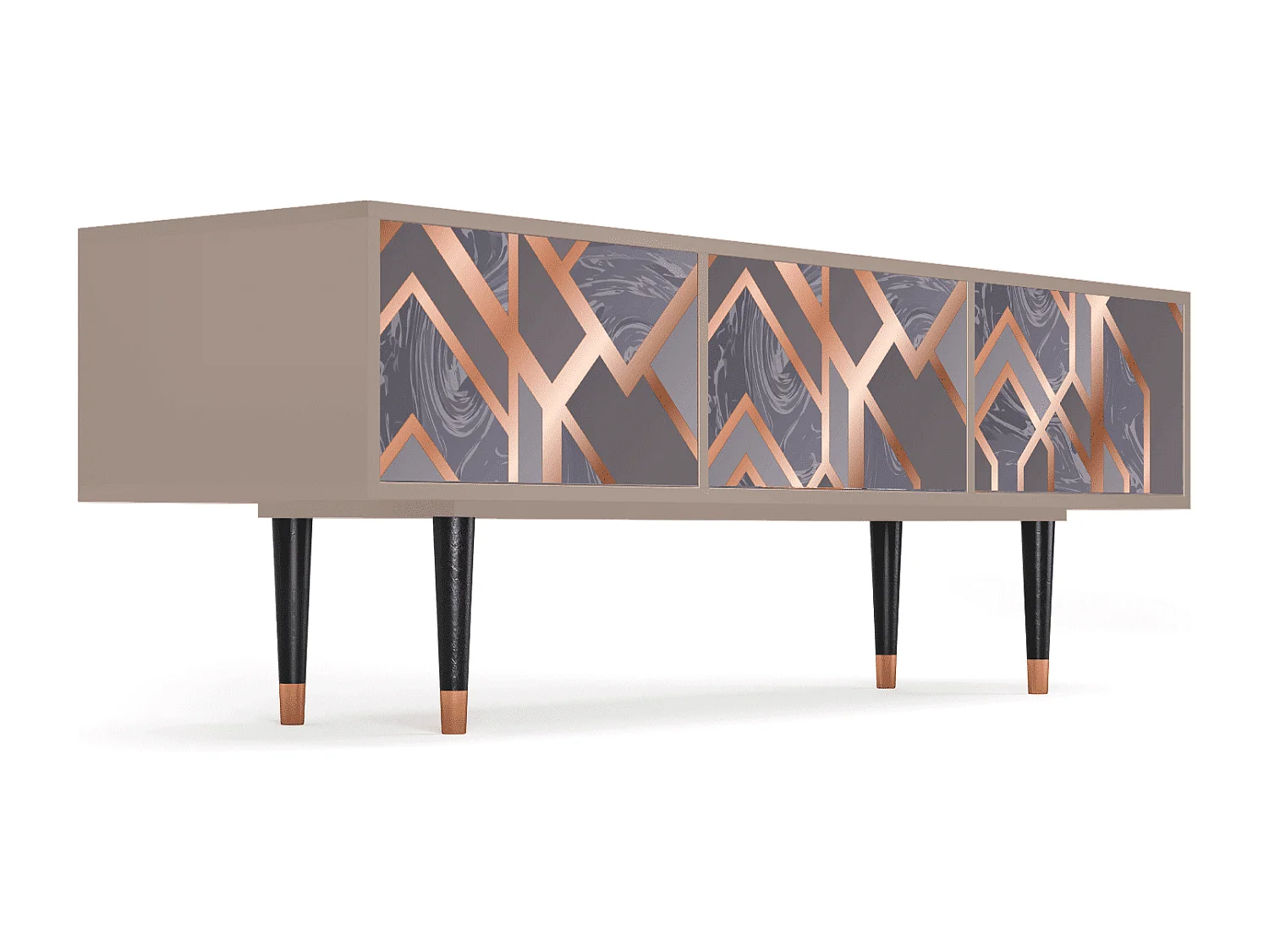 Mueble de TV - 170х59х48 cm - T4 - Taupe Anatomy, Latte