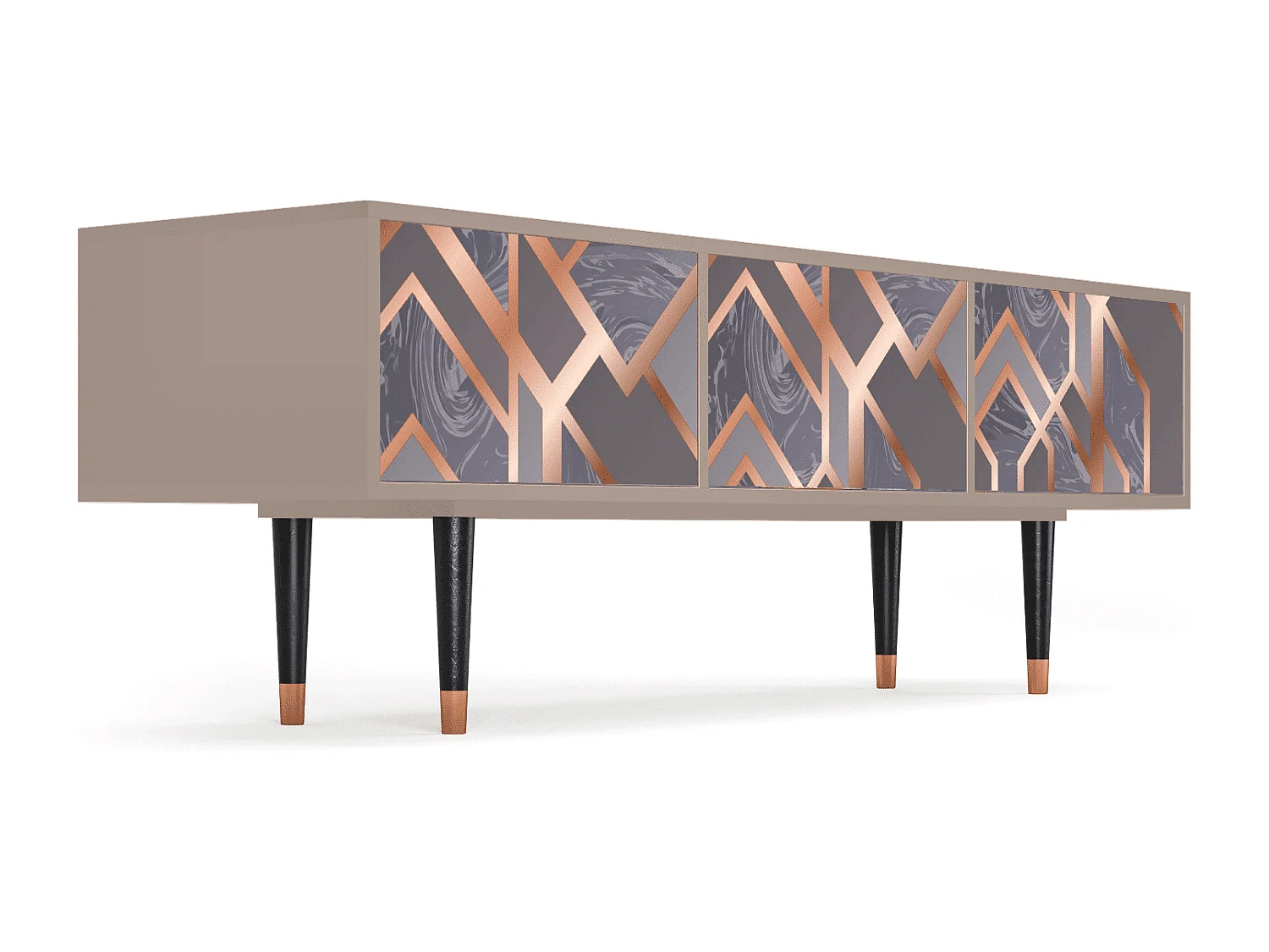 Szafka RTV - 170х59х48 cm - T4 - Taupe Anatomy, Latte